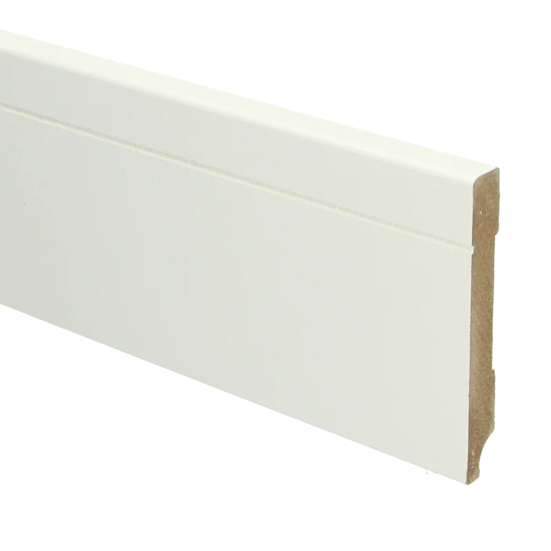 MDF Tijdloze Plint 90x12 RAL 9010 Zuiver Wit 16091 Snelle Levering